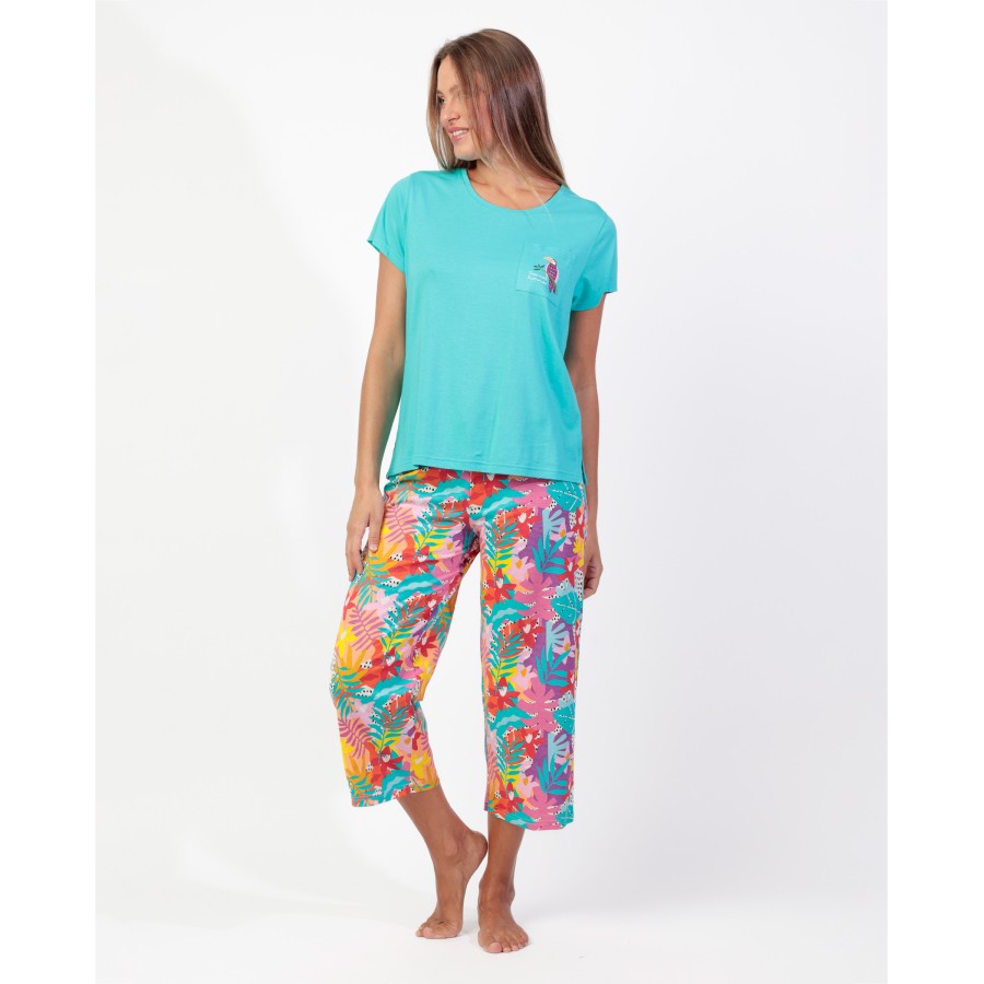 ΠΙΤΖΑΜΑ ΓΥΝΑΙΚΕΙΑ  PALAZZO TROPICAL SUMMER A