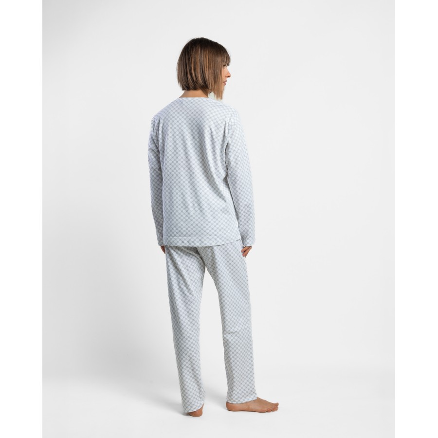 PIJAMA GREY FLOWERS C