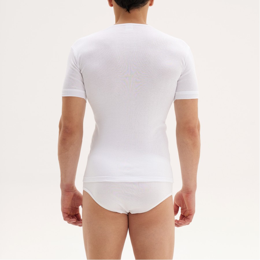 T/SHIRT ΒΑΘΥ ΛΑΙΜΟΣ ΡΙΠ Κ.Μ 100% ΒΑΜΒΑΚΙ