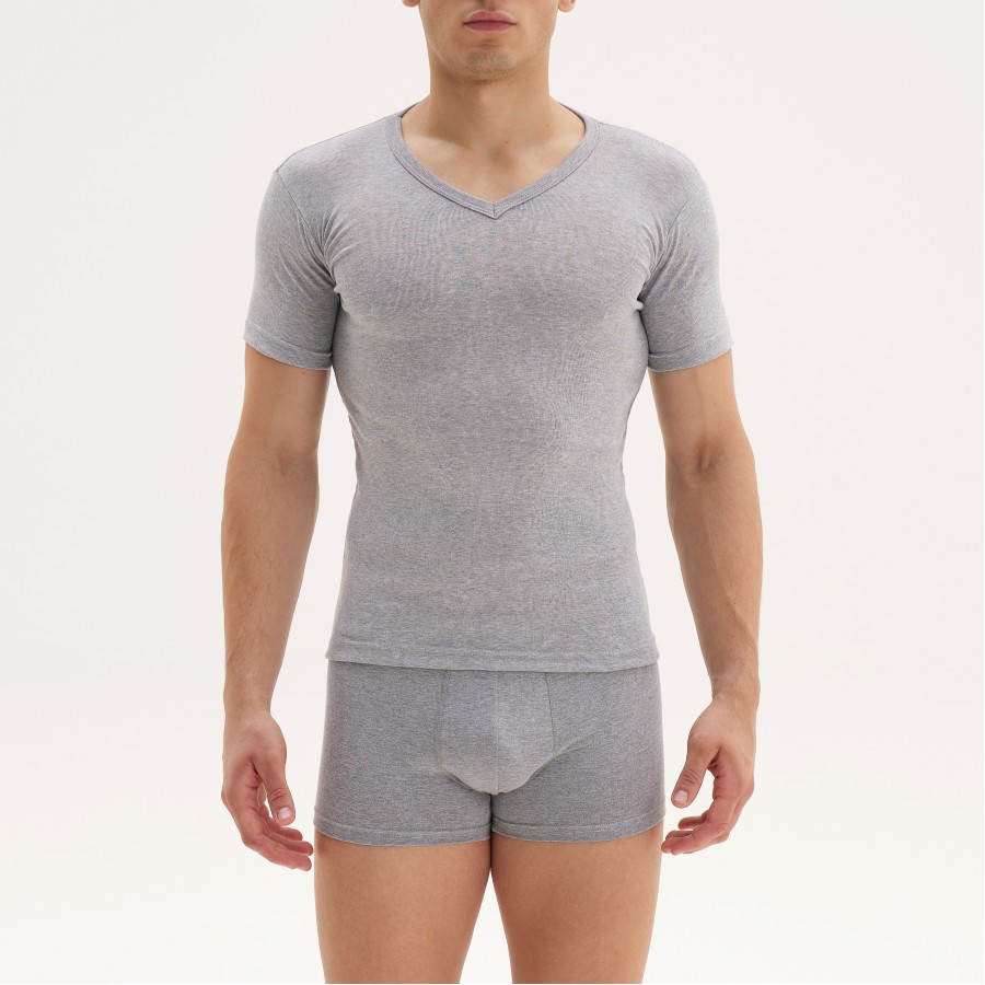 ΔΥΑΔΑ T/SHIRT V ΕΦΑΡΜΟΣΤΟ ΡΙΠ 1-1 100% ΒΑΜΒΑΚΙ