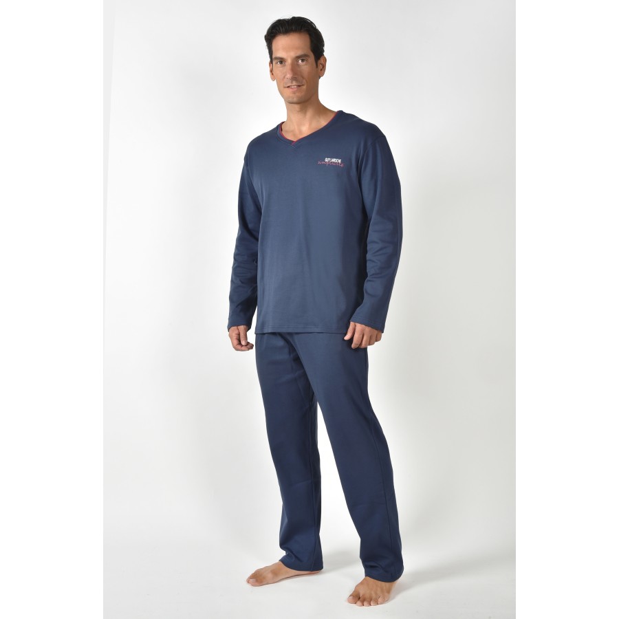 V NECKLINE PJ SET