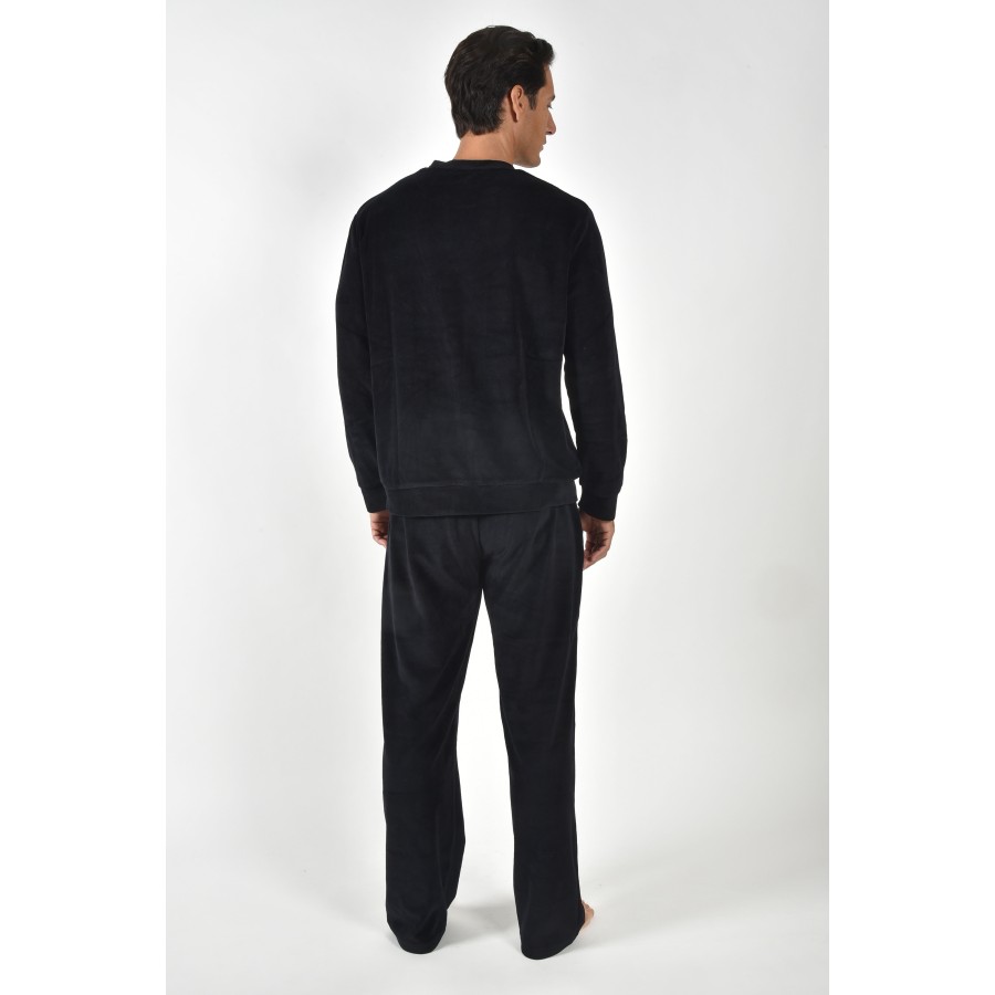 ROUND NECKLINE VELOUR PJ SET