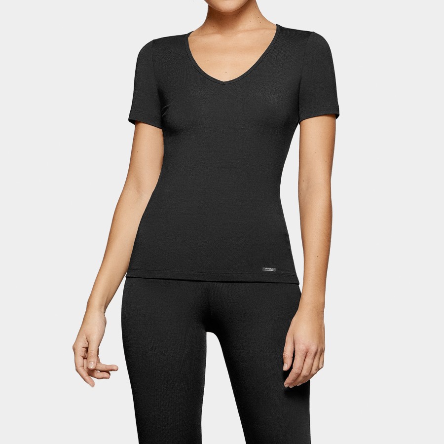 THERMO WOMEN T-SHIRT SHORT SLEEVE V-NECK