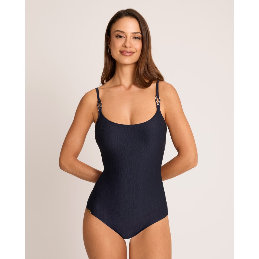 PADDED SQUARE NECK SWIMSUIT